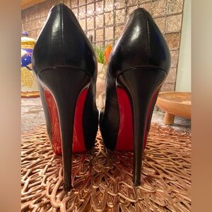 Christian Louboutin Black and Red Heels